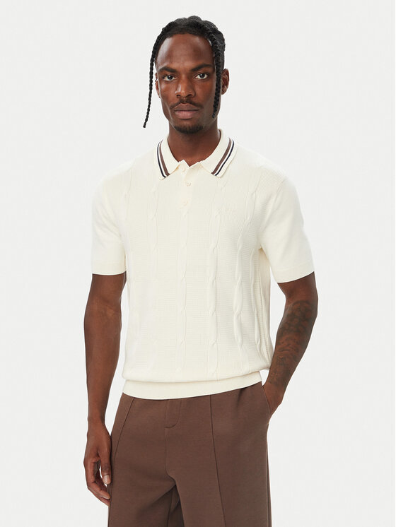 Guess Guess Polo Z6BR01 Z1609 Κρεμ Regular Fit