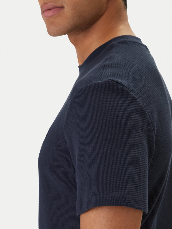 Calvin Klein Jeans Calvin Klein Jeans Camiseta Waffle Badge LV04RD008G Azul marino Regular Fit