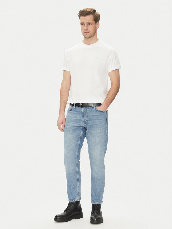Calvin Klein Jeans Calvin Klein Jeans Marškinėliai Painted J30J327523 Balta Regular Fit