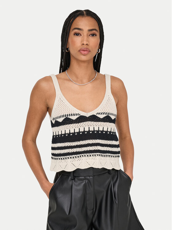 ONLY ONLY Топ Merida 15344404 Чорний Regular Fit