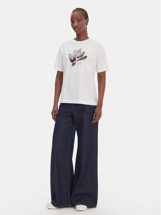 JOOP! JOOP! Camiseta Tristiane 30102427 Blanco Regular Fit