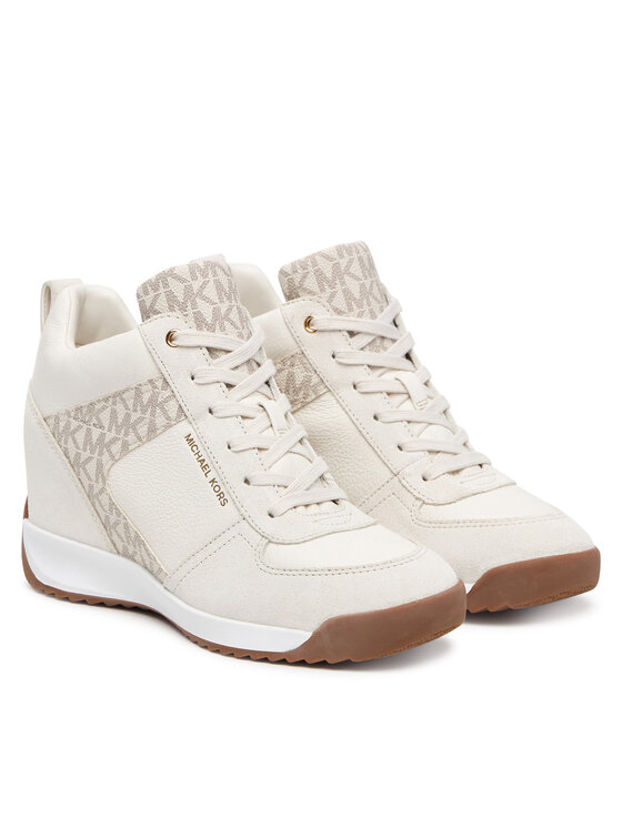 MICHAEL Michael Kors Sneakersy MICHAEL Michael Kors Nikko S2 Wedge Trainer 43F6NKFS4S Kremowy