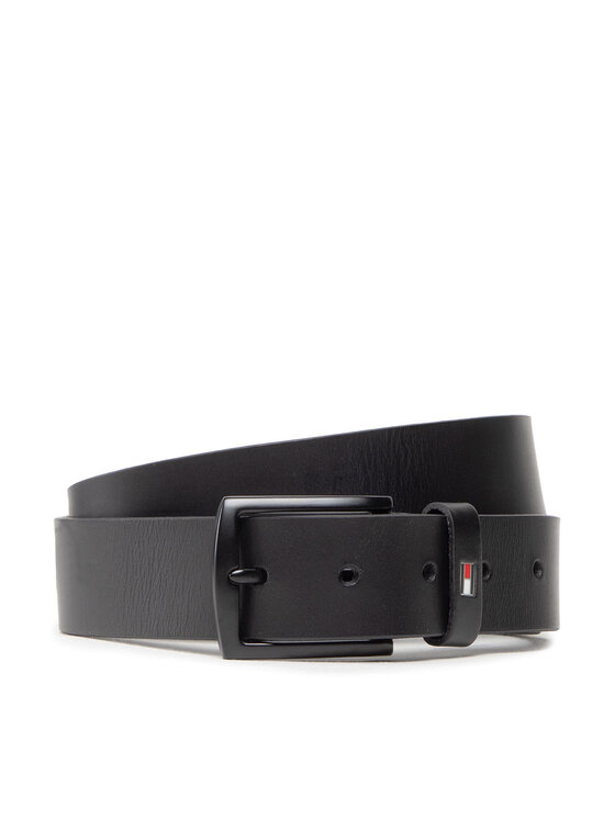 Tommy Hilfiger Cinturón para hombre Tommy Hilfiger Denton Matte 3.5 AM0AM08362 Negro