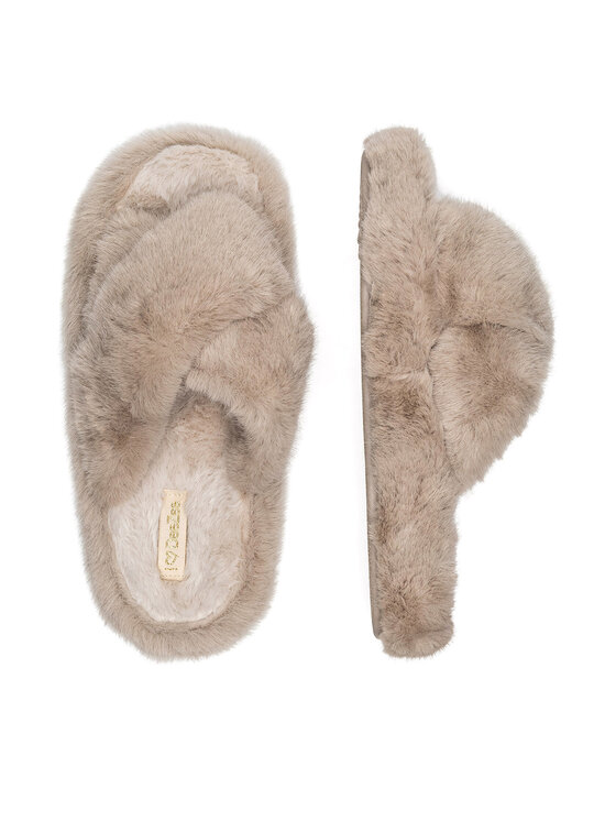 DeeZee Kapcie DeeZee P4194523 Beżowy
