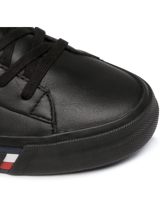Tommy Hilfiger Superge Tommy Hilfiger Corporate Leather Sneaker High FM0FM02984 Črna