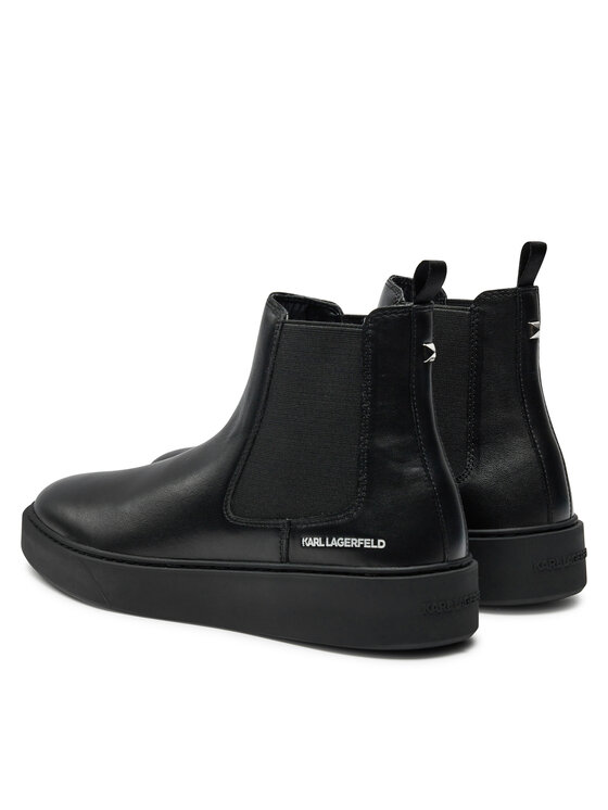 KARL LAGERFELD Kotníková obuv s elastickým prvkem KARL LAGERFELD KL53340A Černá