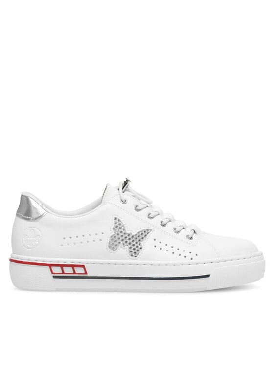 Rieker Sneakersy Rieker L8857-80 Biela