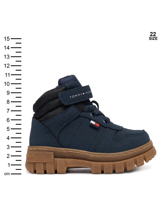 Tommy Hilfiger Trzewiki Tommy Hilfiger T1X5-35290-0316 Granatowy