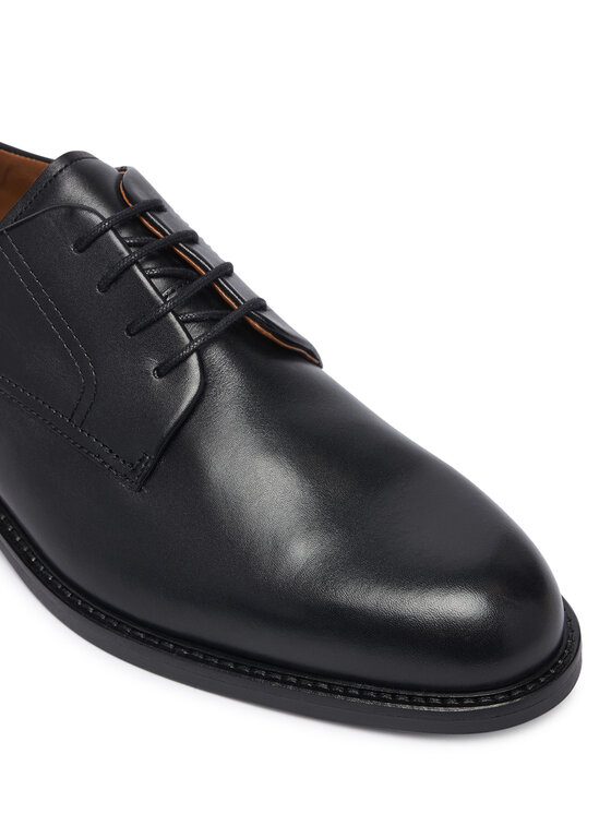 Tommy Hilfiger Półbuty Tommy Hilfiger Corporate Dressy Lth FM0FM06023 Czarny