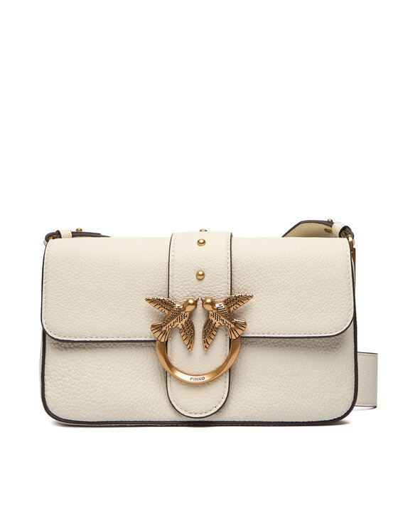 PINKO Torbica PINKO Love One Mini Slouchy Fl Al 25-26 104340 A2OX Écru
