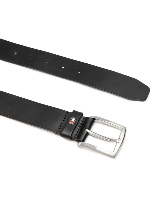 Tommy Hilfiger Vīriešu josta Tommy Hilfiger New Denton 3.5 Belt AM0AM08360 Melns