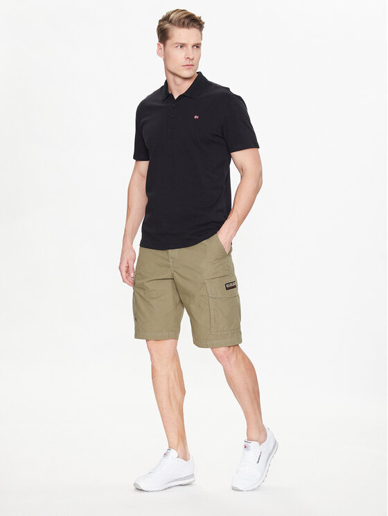 Napapijri Napapijri Polo Ealis NP0A4H8B Crna Regular Fit