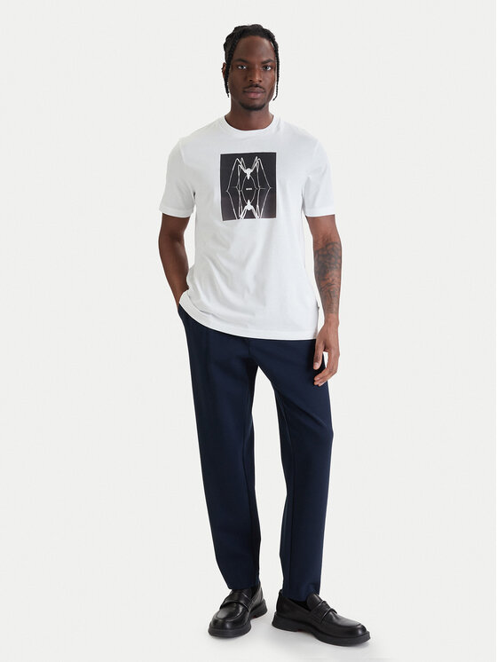 BOSS BOSS Camiseta Creature 50561861 Blanco Regular Fit