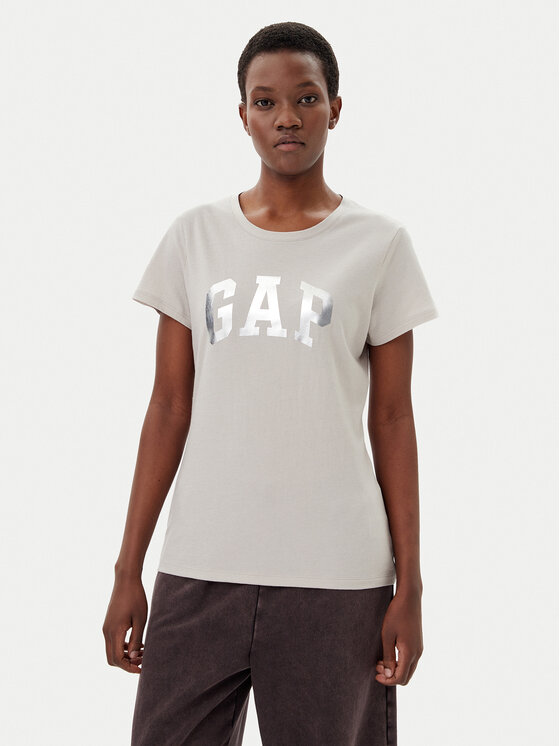 Gap Gap T-shirt 729555-09 Bež Regular Fit
