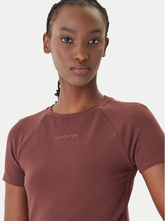 Patrizia Pepe Patrizia Pepe Camiseta 2M4549/J416-B887 Marrón Reglan Fit
