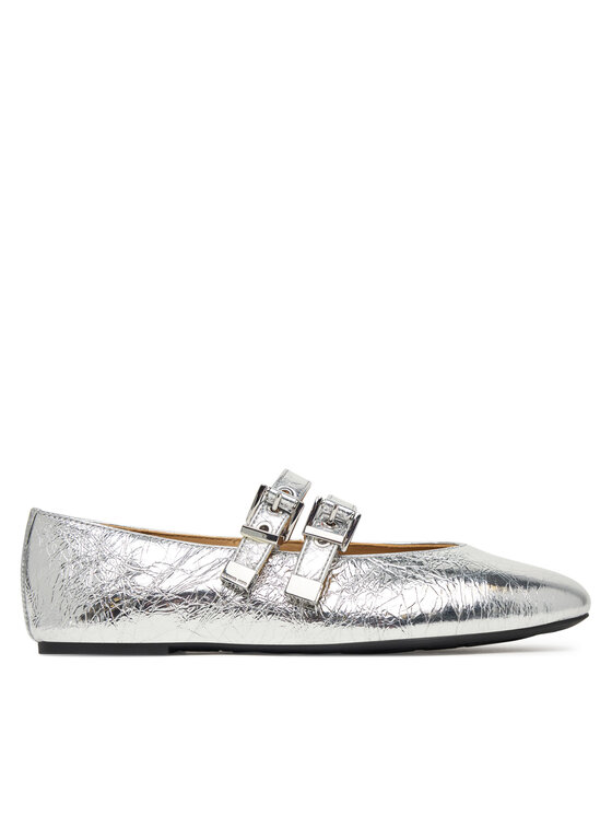 MICHAEL Michael Kors Балетки MICHAEL Michael Kors Rowen Flex Ballet 40R6RWFP1M Срібний
