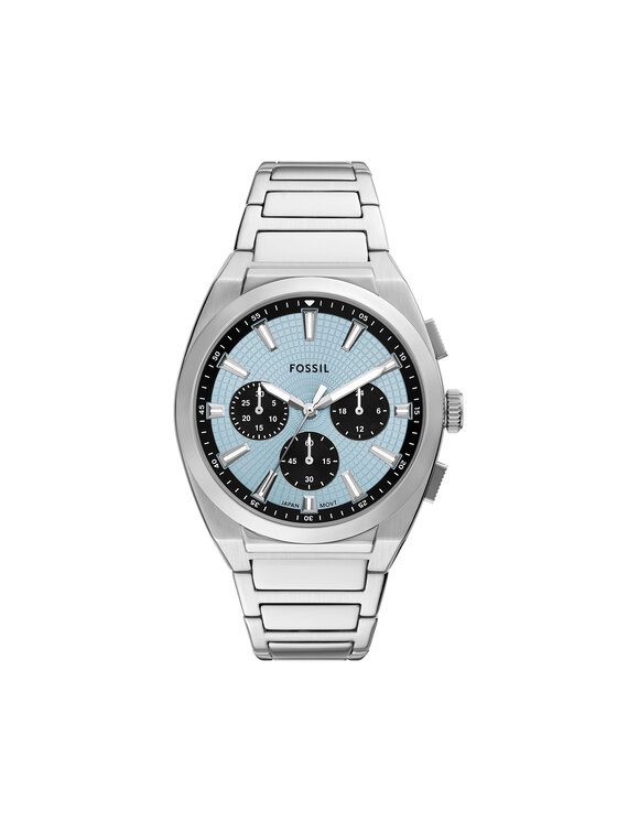 Fossil Pulkstenis Fossil Everett  Chronograph FS6105 Sudraba
