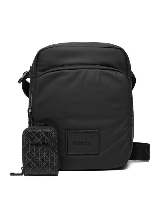Calvin Klein Geantă crossover Calvin Klein Puffer Utility Reporter LV04D3200G Negru