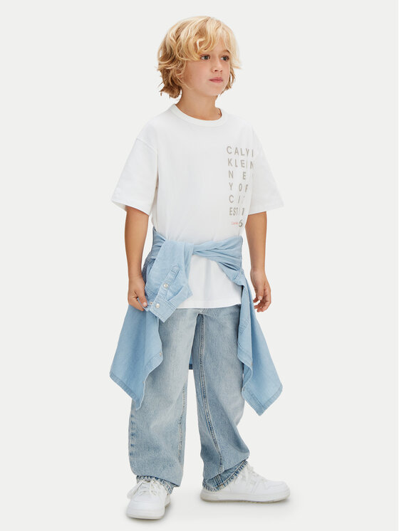 Calvin Klein Jeans Calvin Klein Jeans Camiseta LVCKSJA02B Blanco Relaxed Fit