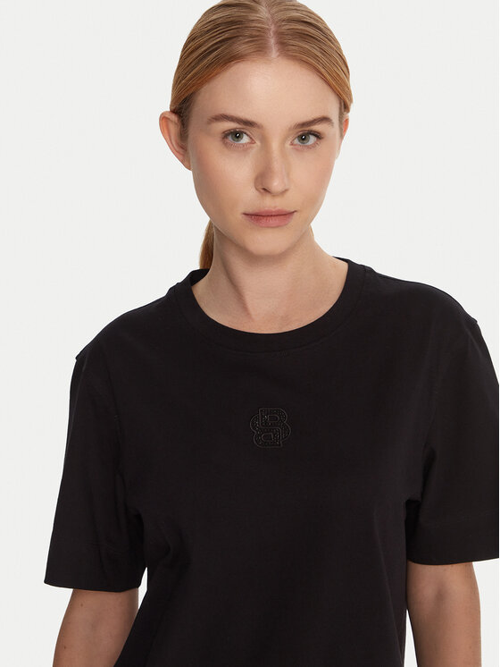 BOSS BOSS Camiseta Elpha 50551443 Negro Regular Fit