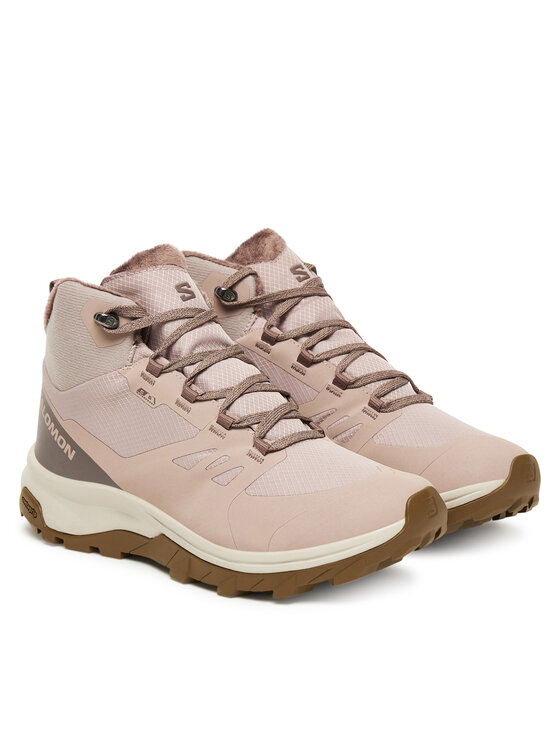 Salomon Trekking čevlji Salomon Outsnap Waterproof L47854100 Roza