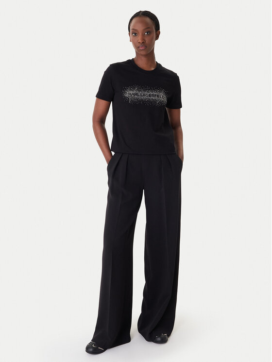 KARL LAGERFELD KARL LAGERFELD Camiseta B1W17030 Negro Regular Fit