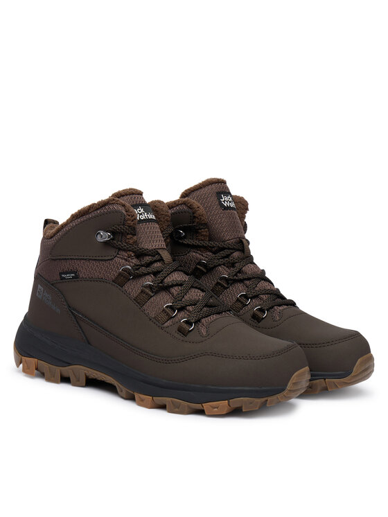 Jack Wolfskin Trekingová obuv Jack Wolfskin Everquest Texapore Mid 4053611 Hnedá