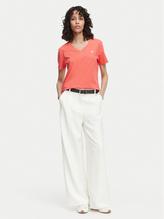 Beverly Hills Polo Club Beverly Hills Polo Club Camiseta P-SS26W-TS516518 Coral Regular Fit