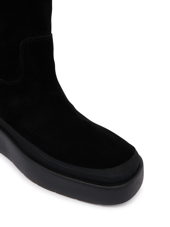 Calvin Klein Sněhule Calvin Klein Flatform Mid Boot Suede Wl HW0HW03181 Černá