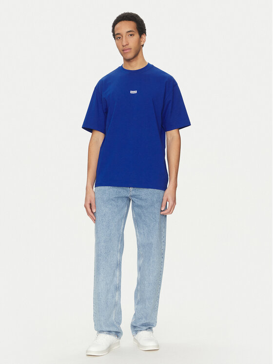 HUGO HUGO Футболка Nalono 50509776 Голубий Loose Fit