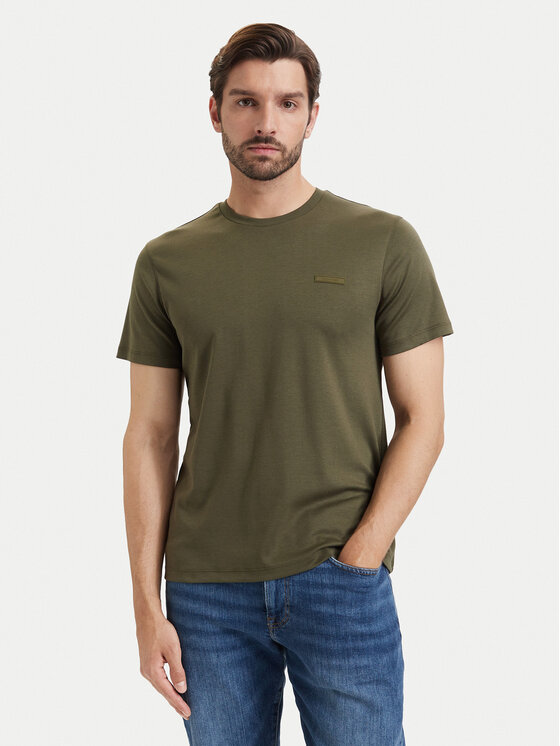 Calvin Klein Calvin Klein Camiseta LV04LG222G Caqui Slim Fit