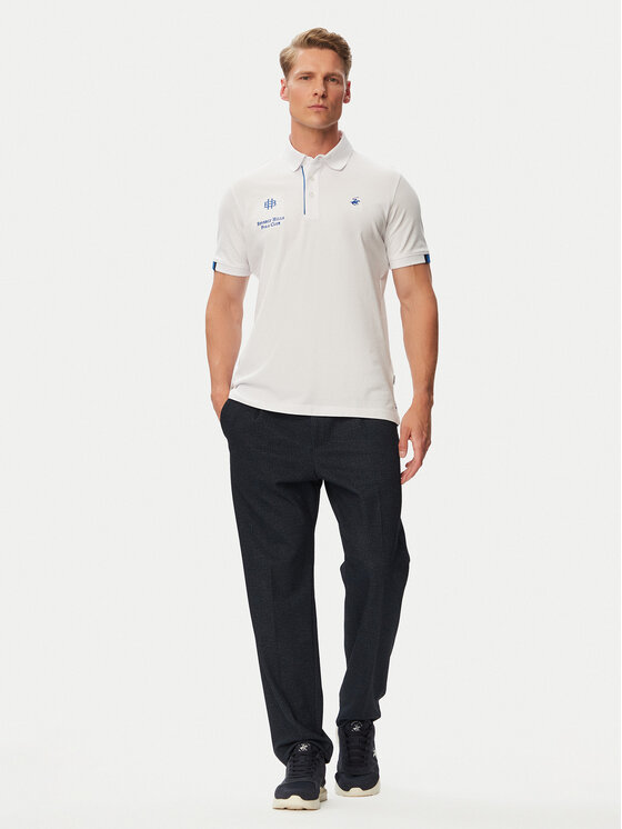 Beverly Hills Polo Club Beverly Hills Polo Club Поло P-SS26M-P2770 Білий Regular Fit