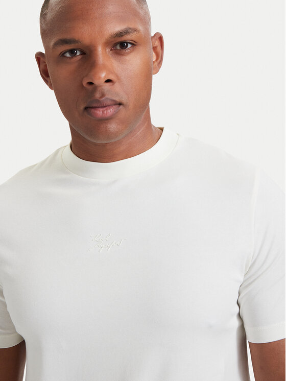 KARL LAGERFELD KARL LAGERFELD Camiseta 755040 564235 Crema Regular Fit