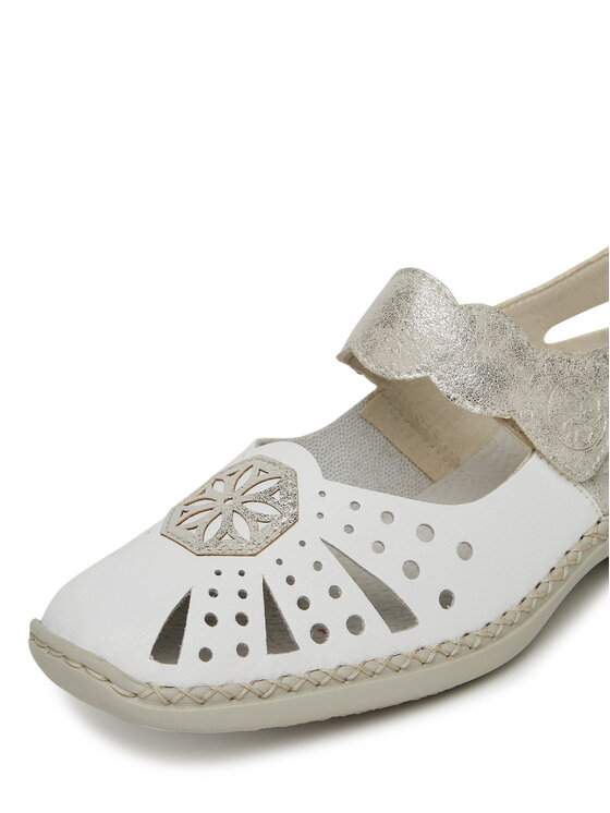 Rieker Polobotky Rieker 41368-80 Bílá