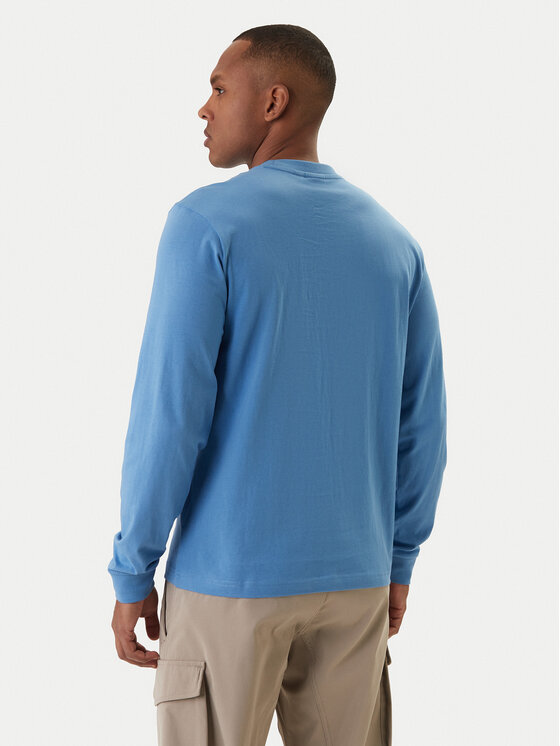 Napapijri Napapijri Longsleeve S-Box Logo NP0A8BC5 Голубий Regular Fit