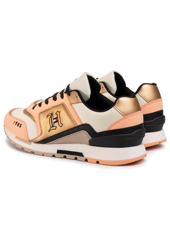 Tommy Hilfiger Laisvalaikio batai Tommy Hilfiger LH Retro Trainer FM0FM02829 Oranžinė