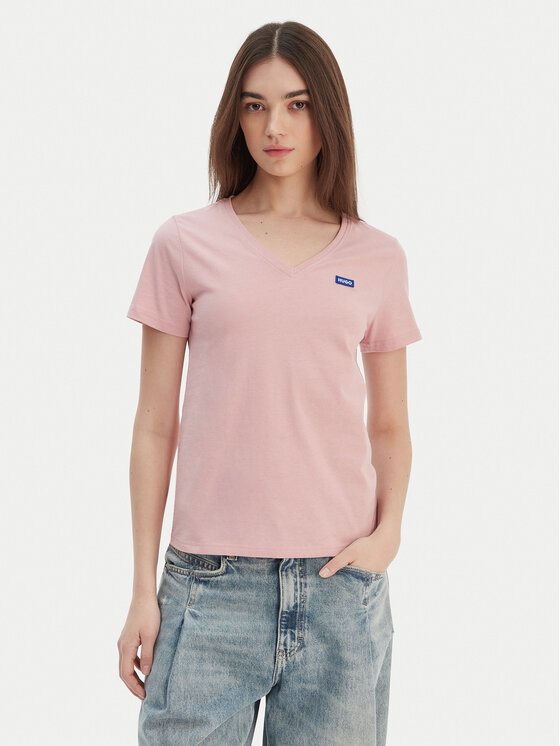 HUGO HUGO Camiseta Classic 50513667 Rosa Slim Fit