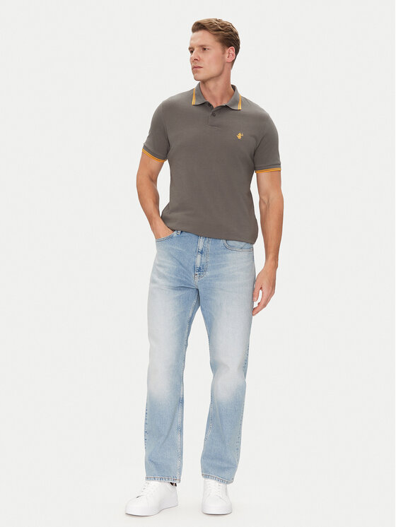 Save The Duck Save The Duck Polo marškinėliai DR0136M BATE20 Pilka Regular Fit