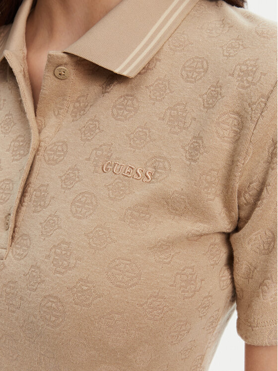 Guess Guess Pólóing V5YP01 KCX12 Bézs Regular Fit