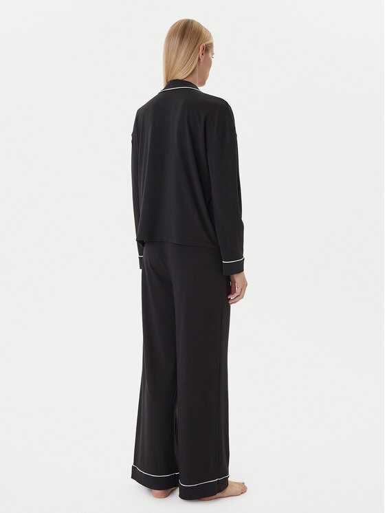 Tommy Hilfiger Tommy Hilfiger Pijama UW0UW06142 Negro Relaxed Fit