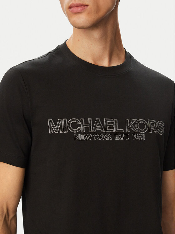 MICHAEL Michael Kors MICHAEL Michael Kors Camiseta CF6536OFV4 Negro Regular Fit