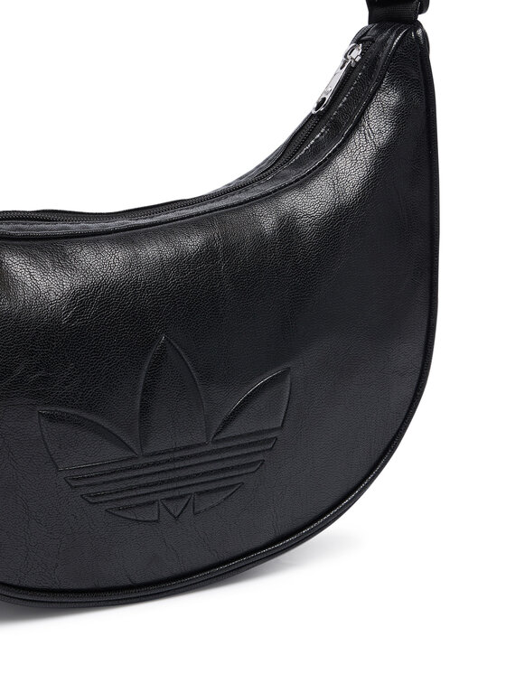 adidas Borsetta adidas Adicolor Half Crescent Bag Metallic Pu KR1546 Nero