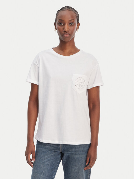 Liu Jo Liu Jo Camiseta WA6372 JS923 Blanco Regular Fit