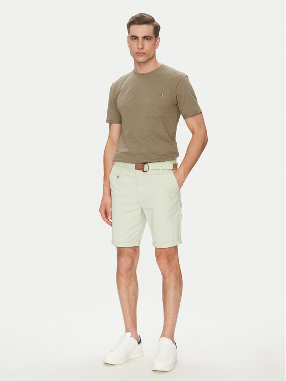 INDICODE INDICODE Футболка Inandorra 41-104 Хакі Regular Fit