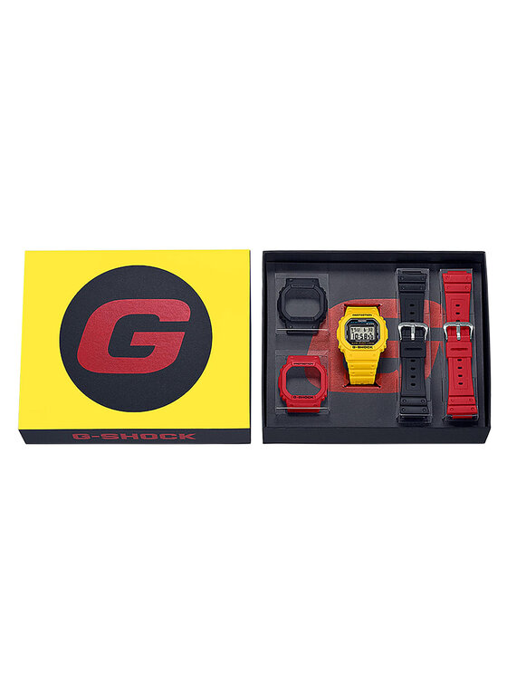 G-Shock Zegarek G-Shock DWE-5600R-9ER Żółty
