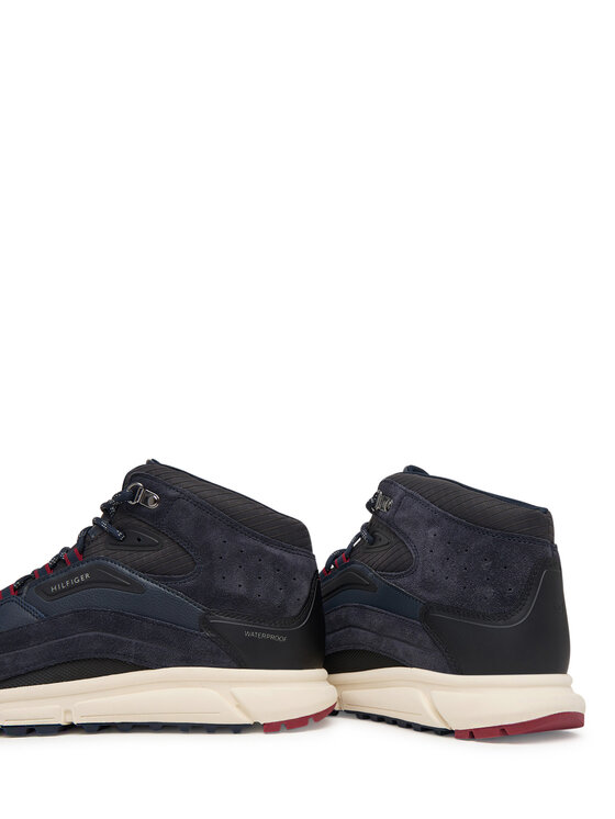 Tommy Hilfiger Superge Tommy Hilfiger Hilfiger Wp Mix Chukka Runner FM0FM06022 Mornarsko modra