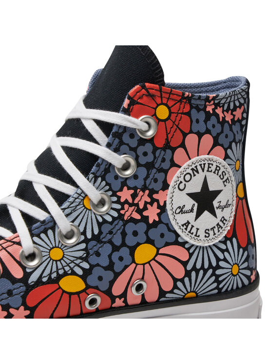 Converse Plátěnky Converse Chuck Taylor All Star Lift Platform Floral A08112C Barevná