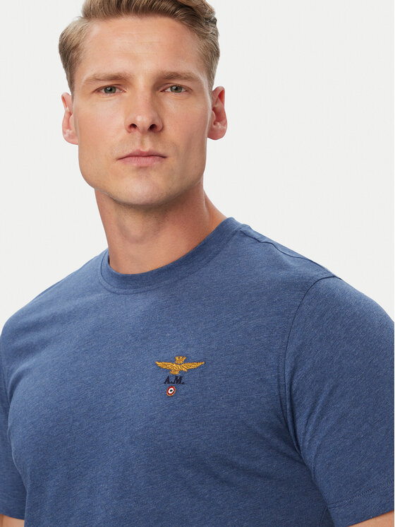 Aeronautica Militare Aeronautica Militare Camiseta 262TS1580UJ00372 Azul Regular Fit