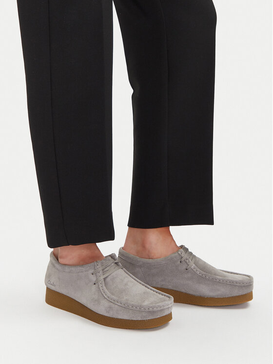 Clarks Polobotky Clarks WallabeeEVOSh 26181477 Šedá