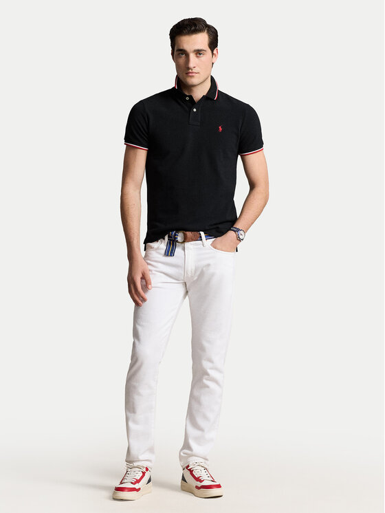 Polo Ralph Lauren Polo Ralph Lauren Поло Ssl 710842621001 Чорний Slim Fit